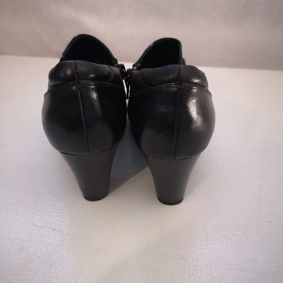 Clarks Bendables Ladies Size 6M Black Leather Upper Shoes - Picture 5 of 10